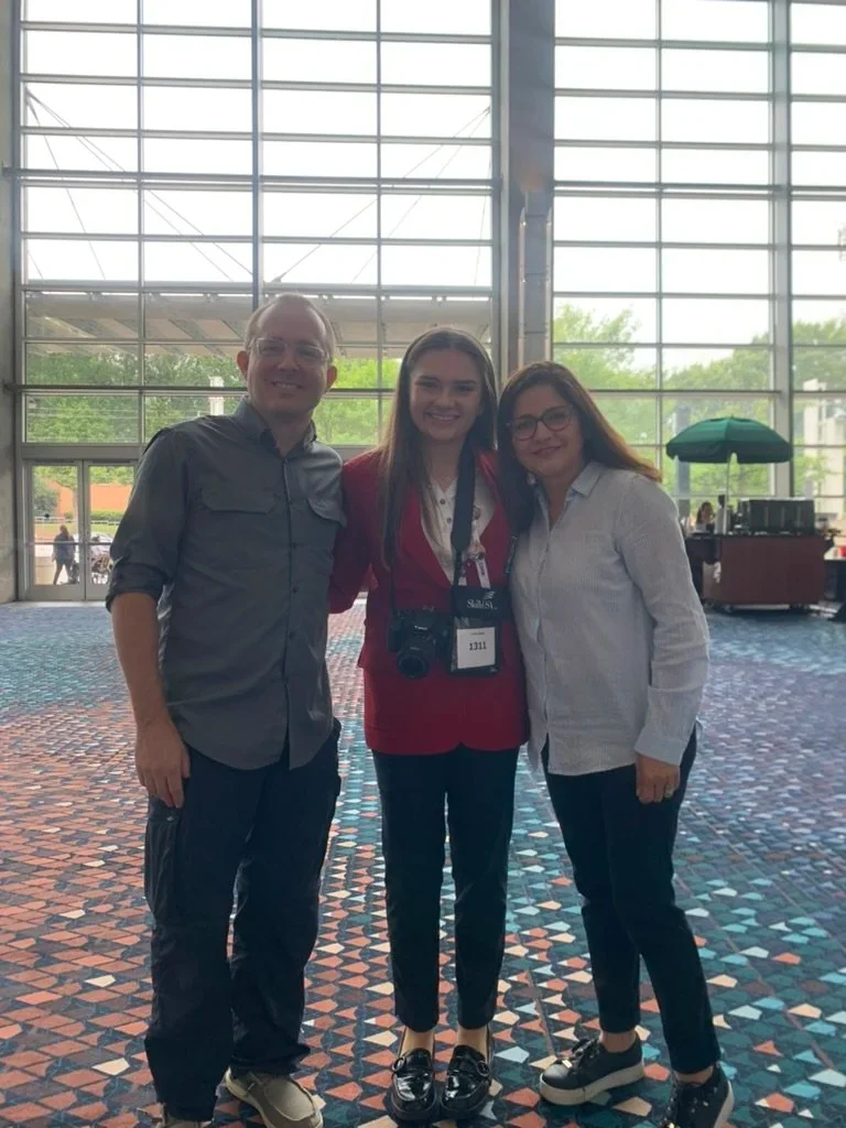 With parents at the National conference