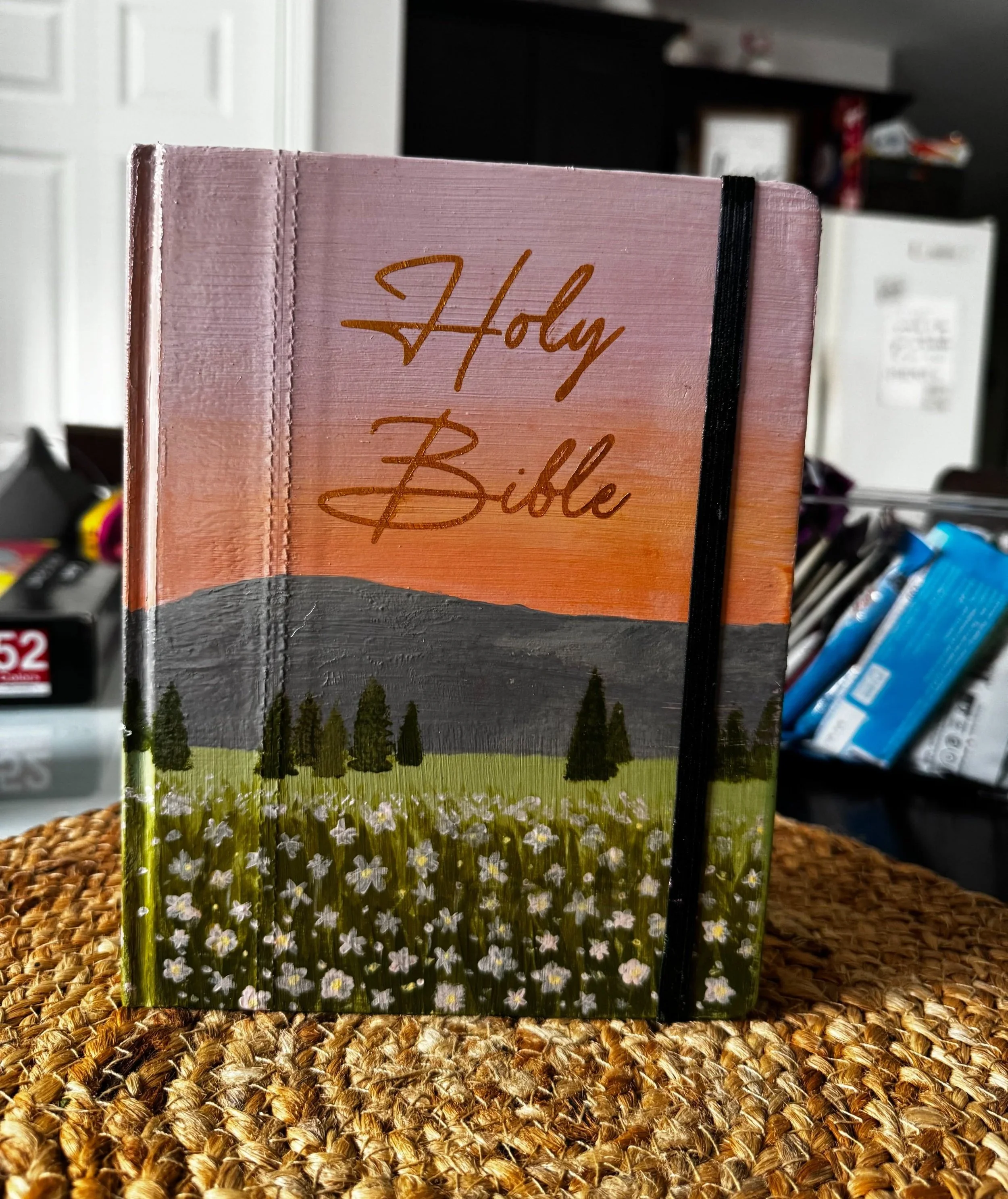 Custom Painted Bible — view 1